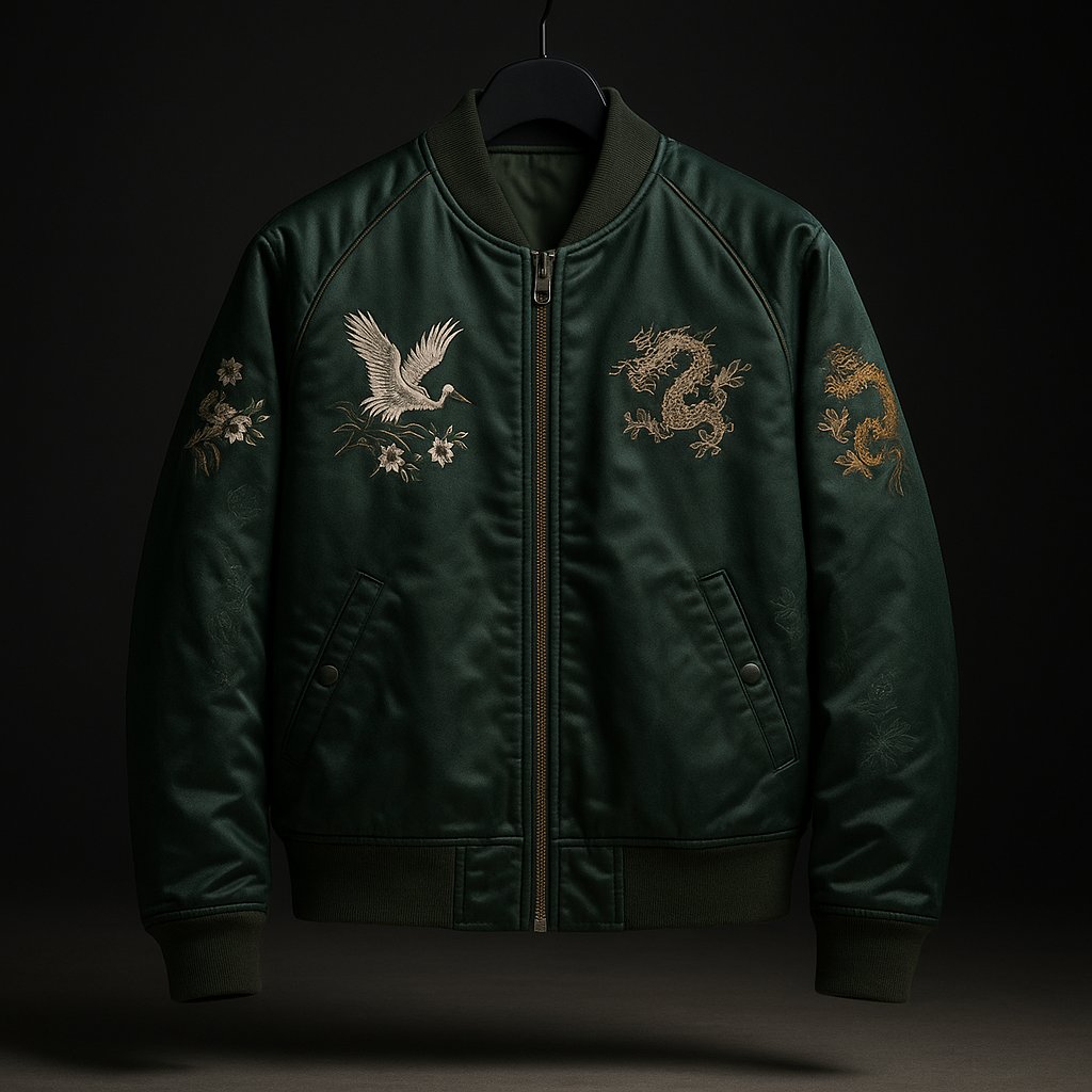 Satin Souvenir Flight Jacket