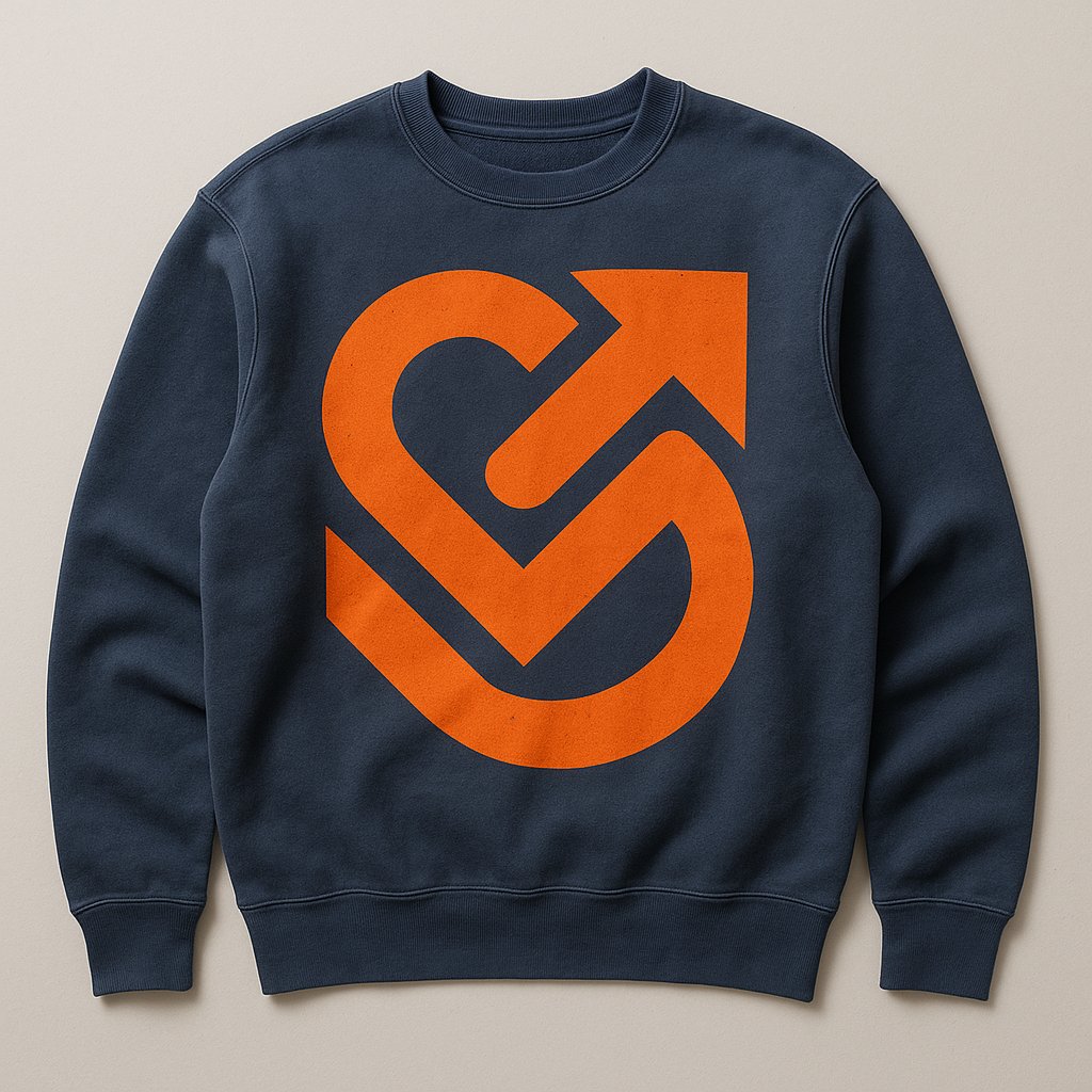 Signal Orange Graphic Sweatshirt